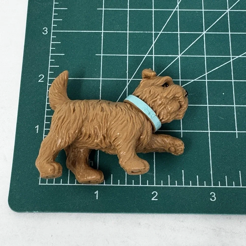 Barbie Posh‎ Pets Yorkie Dog Figurine Yorkshire Terrier Brown Puppy Figure